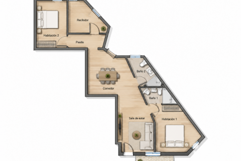 Apartamento de 2 dormitorios en venta en Barcelona, Cataluña, Spain № 8313 - foto 4