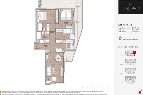 Apartamento de 3 dormitorios en venta en Esplugues de Llobregat, Barcelona, Cataluña, Spain № 4253 - foto 5
