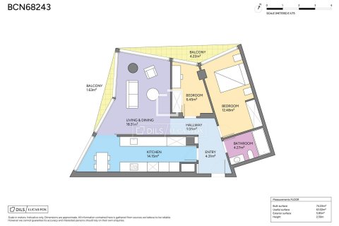 Apartamento de 2 dormitorios en venta en Barcelona, Cataluña, Spain № 7047 - foto 8