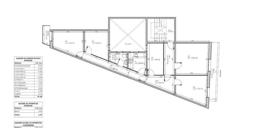 Apartamento de 4 dormitorios en venta en Barcelona, Cataluña, Spain № 6191