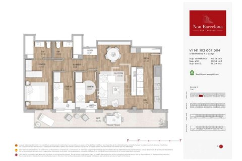 Apartamento de 3 dormitorios en venta en Barcelona, Cataluña, Spain № 4216 - foto 21