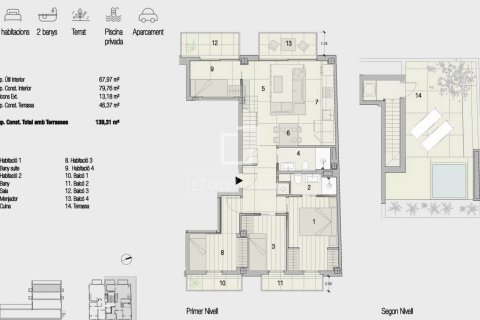 Apartamento de 4 dormitorios en venta en Sant Cugat del Vallès, Barcelona, Cataluña, Spain № 4020 - foto 6