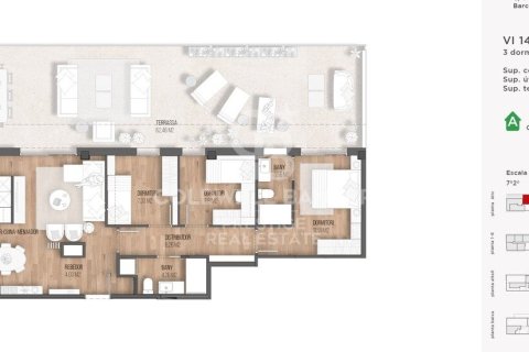 Ático de 3 dormitorios en venta en Barcelona, Cataluña, Spain № 5736 - foto 5