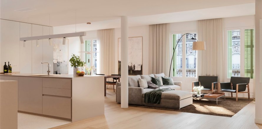Apartamento de 3 dormitorios en venta en Barcelona, Cataluña, Spain № 1065