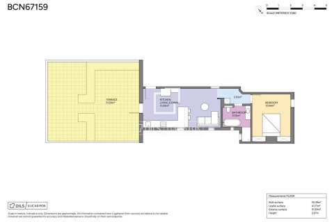 Ático de 1 dormitorio en venta en Barcelona, Cataluña, Spain № 7250 - foto 3
