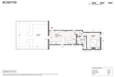 Ático de 1 dormitorio en venta en Barcelona, Cataluña, Spain № 7250 - foto 2