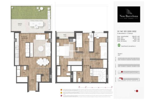 Apartamento de 3 dormitorios en venta en Barcelona, Cataluña, Spain № 4214 - foto 21