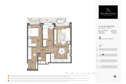 2 bedrooms apartment for sale in Barcelona, Catalonia, Spain № 4213 - photo 21