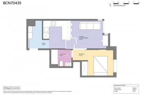 Apartamento de 1 dormitorio en venta en Barcelona, Cataluña, Spain № 8557 - foto 23