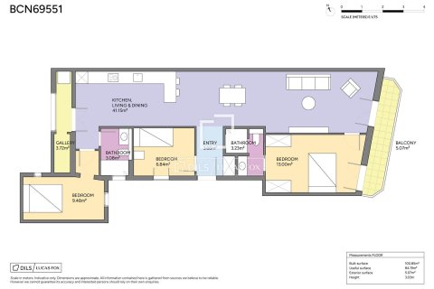 Apartamento de 3 dormitorios en venta en Barcelona, Cataluña, Spain № 7169 - foto 8