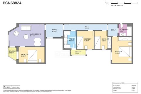 Купить квартиру в Барселона, Испания с 4 спальни, 86м², № 7159 - фото 2