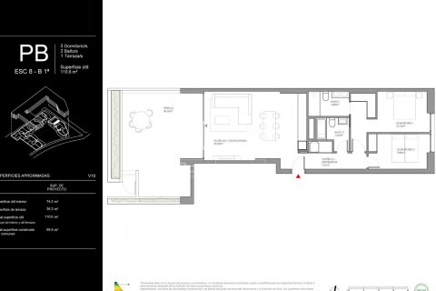 Apartamento de 2 dormitorios en venta en Cubelles, Barcelona, Cataluña, Spain № 8622 - foto 18
