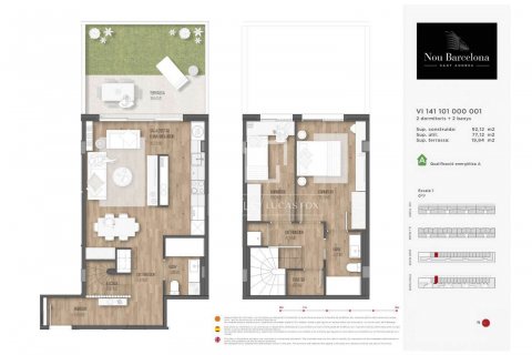 Apartamento de 2 dormitorios en venta en Barcelona, Cataluña, Spain № 8649 - foto 21