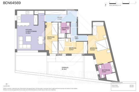 Apartamento de 3 dormitorios en venta en Barcelona, Cataluña, Spain № 4095 - foto 20