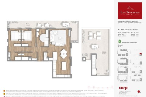 Apartamento de 3 dormitorios en venta en Sant Boi de Llobregat, Barcelona, Cataluña, Spain № 6237 - foto 14