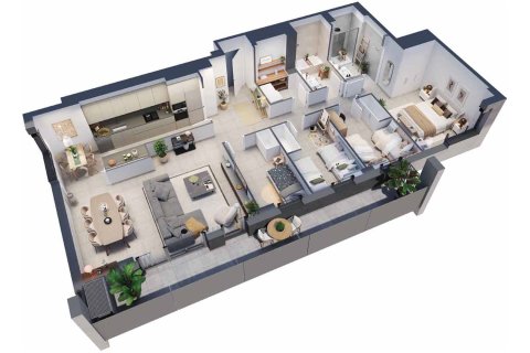 Apartamento de 3 dormitorios en venta en Plaça Europa II L'Hospitalet de Llobregat, Barcelona, Cataluña, Spain № 3679