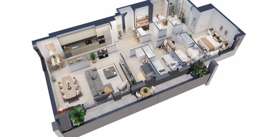 Apartamento de 3 dormitorios en venta en Plaça Europa II L'Hospitalet de Llobregat, Barcelona, Cataluña, Spain № 3679