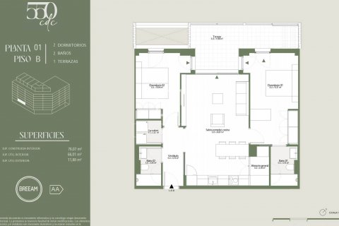 Купить квартиру в Барселона, Испания с 2 спальни, 76м², № 8543 - фото 16