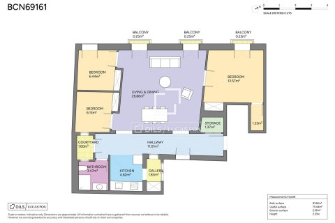 Купить квартиру в Барселона, Испания с 3 спальни, 91м², № 7119 - фото 11