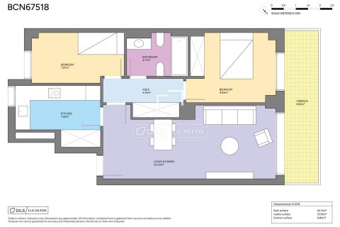 Apartamento de 2 dormitorios en venta en Barcelona, Cataluña, Spain № 6598 - foto 23