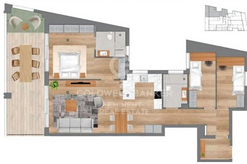 Ático de 3 dormitorios en venta en Barcelona, Cataluña, Spain № 7776 - foto 2